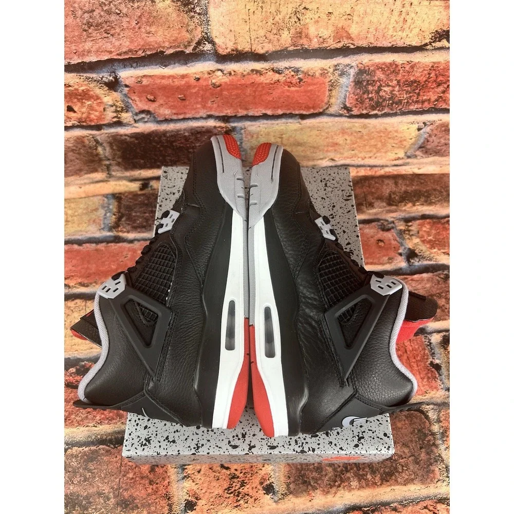 Nike Air Jordan 4 Bred Reimagined GS Size 7Y/8.5W (FQ8213-006) DS New‎ IN HAND